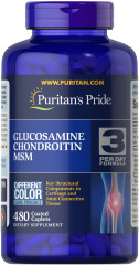 Глюкозамін хондроїтин та МСМ Puritan's Pride (Double Strength Glucosamine Chondroitin MSM) 480 капсул