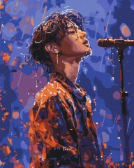 Картина за номерами K-pop співак 40x50 Brushme