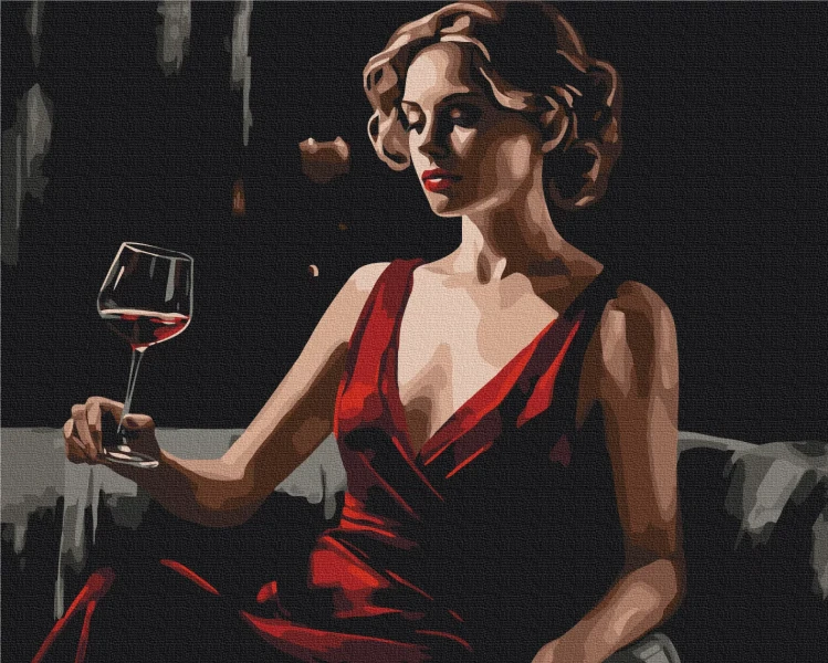Картина по номерам Красный акцент 48x60 Brushme