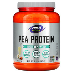 NOW Foods, Sports, гороховий протеїн, ваніль і ірис, 907 г (2 фунти)