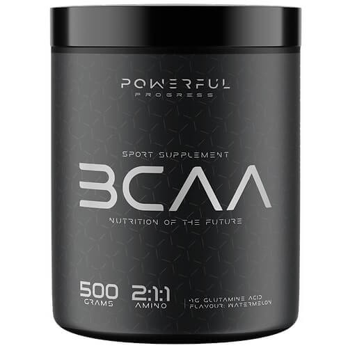 Амінокислоти BCAA 2:1:1 з глутаміном Progress Nutrition (Powerful Progress Amino BCAA 2:1:1 + Glutamine) 500 г зі смаком апельсина