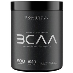 Амінокислоти BCAA 2:1:1 з глутаміном Progress Nutrition (Powerful Progress Amino BCAA 2:1:1 + Glutamine) 500 г зі смаком апельсина