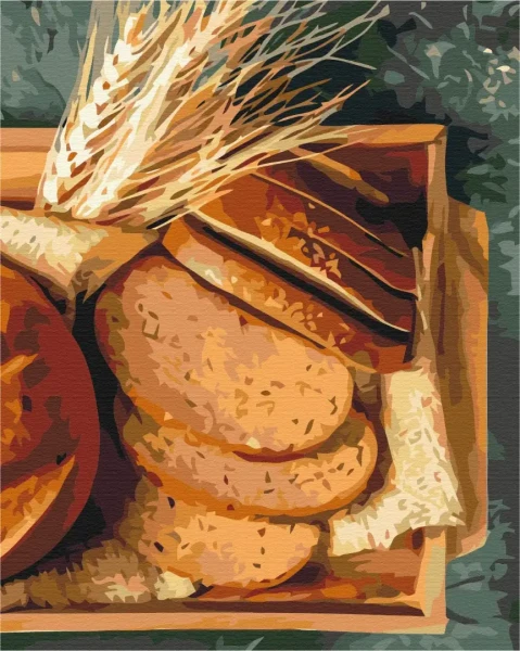Картина за номерами Запашний хліб  Brushme 40x50