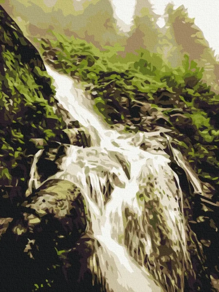 Картина за номерами Шум водоспаду  Brushme 30x40