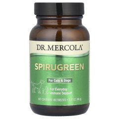 Імунний захист тварин для котів та собак Dr. Mercola (SpiruGreen) 180 таблеток