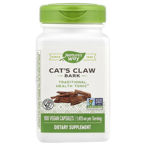 Котячий кіготь Nature's Way (Cat's Claw Bark) 1455 мг 100 капсул