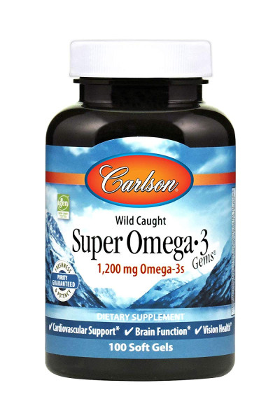 Риб'ячий жир Carlson (Super Omega · 3) 1200 мг 100 гелевих капсул