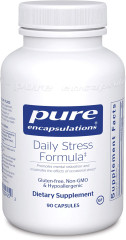 Антистресова формула, Daily Stress Formula, Pure Encapsulations, для щоденного зняття стресу, 90 капсул
