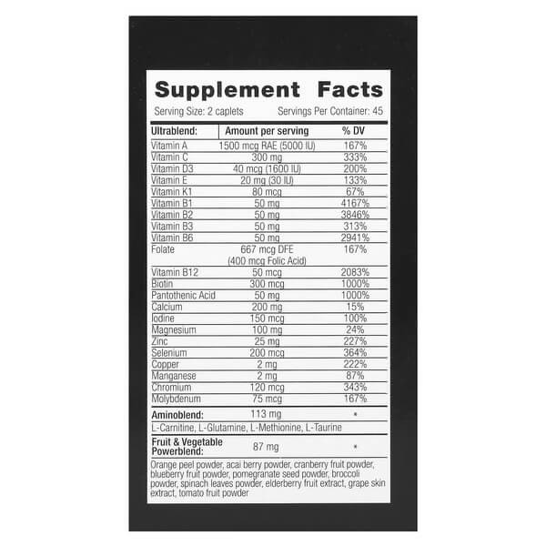 Мультивитамины для спортсменов VPLab (Ultra Men's Sport Multivitamin Formula) 90 таблеток