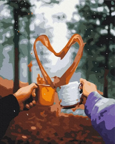 Картина за номерами Романтичний ранок в лісі  Brushme 48x60