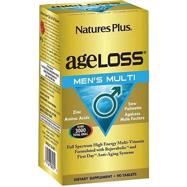 Мультивітаміни для чоловіків AgeLoss Natures Plus 90 таблеток