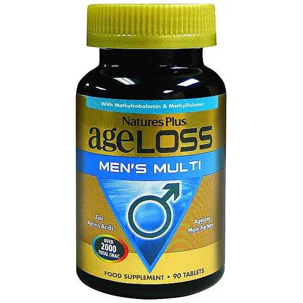 Мультивітаміни для чоловіків AgeLoss Natures Plus 90 таблеток