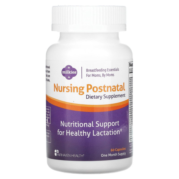 Поливитамины для женщин после родов Fairhaven Health (Nursing Postnatal Breastfeeding) 60 капсул