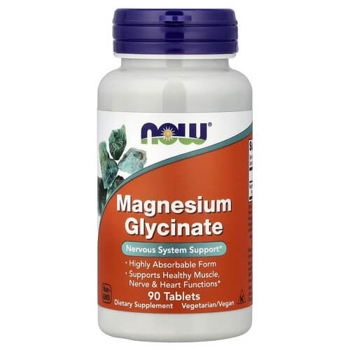 Гліцинат магнію Now Foods (Magnesium Glycinate) 90 таблеток