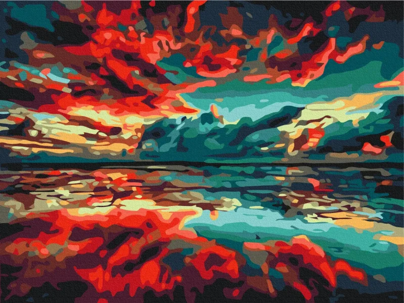 Картина за номерами Віддзеркалення світу  Brushme 30x40