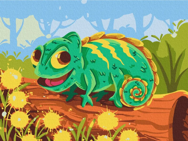 Картина по номерам Хамелеончик © Didevych Kateryna Brushme 30x40