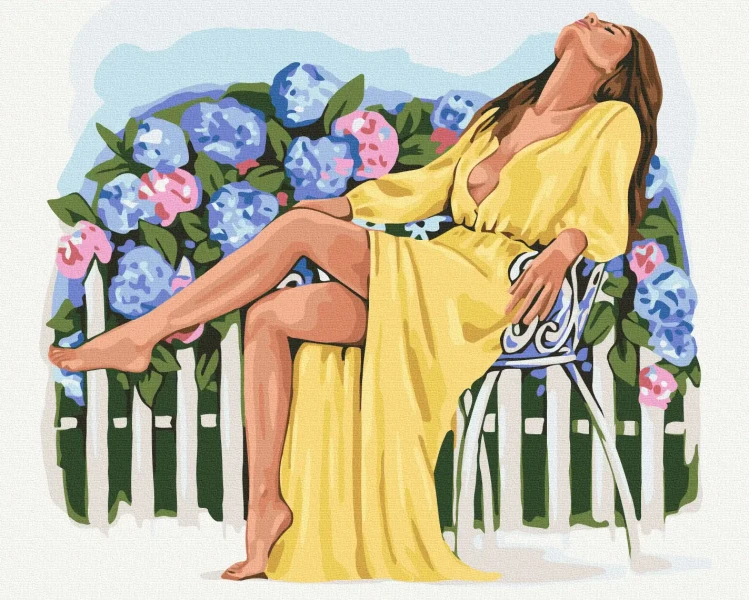Картина за номерами Квітучий спокій ©Alla Berezovska  Brushme 40x50