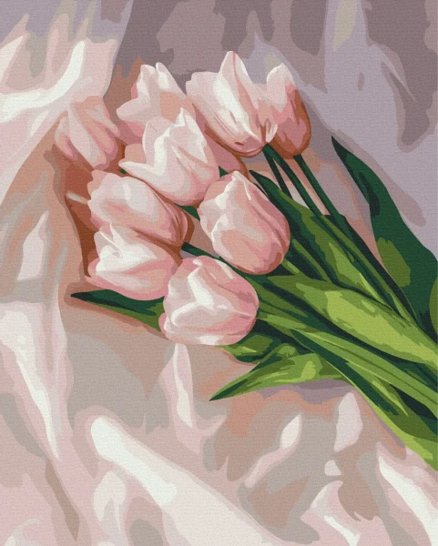 Картина за номерами Ніжність тюльпанів  Brushme 40x50