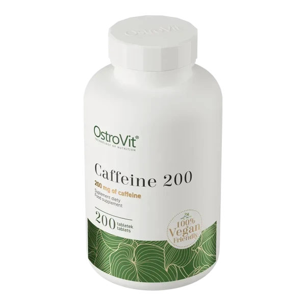 Кофеїн Ostrovit 200 мг Веге Caffeine 200 mg Vegan 200 таблеток