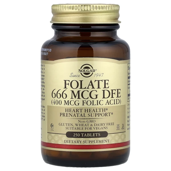 Фолиевая кислота Solgar (Folic acid) 400 мкг 250 таблеток