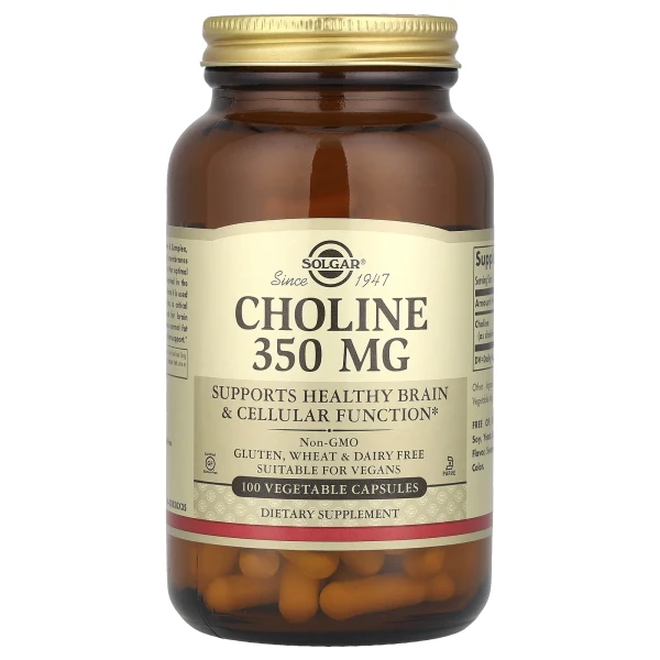 Холін Solgar (Choline) 350 мг 100 капсул