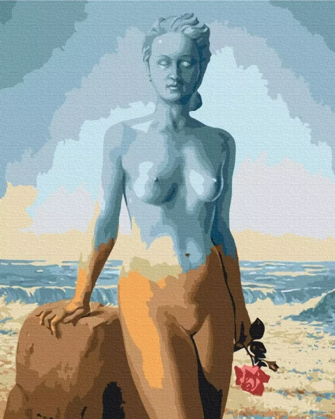 Картина за номерами Красивий корабель. Рене Магрітт 40x50 Brushme
