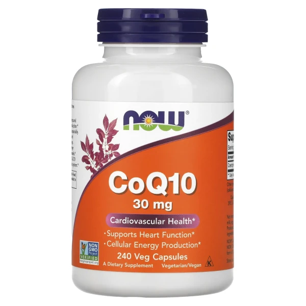 Коензим Q10 NOW Foods (CoQ10) 30 мг 240 рослинних капсул
