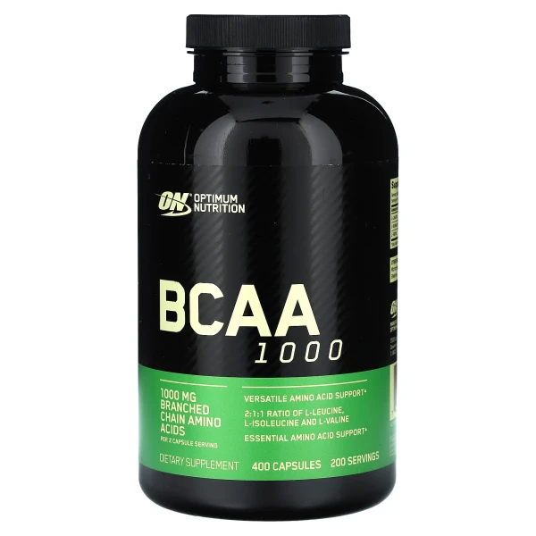 Амінокислоти BCAA 1000 Optimum Nutrition (BCAA 1000) 500 мг 400 капсул