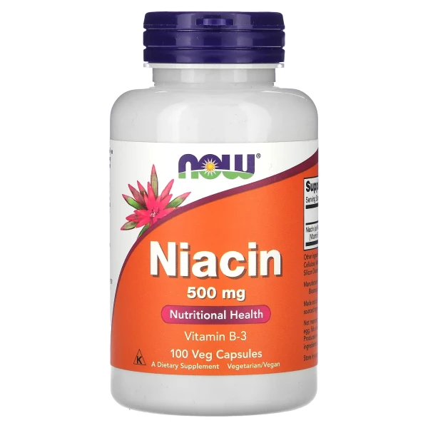 Вітамін B3 Ніацин (Niacin) 500 мг 100 капсул