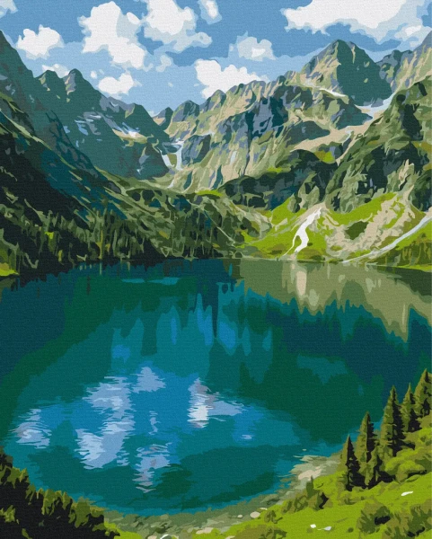 Картина за номерами Морське око  Brushme 40x50