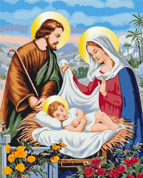 Преміум картина за номерами Свята родина Brushme 40x50