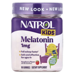 Мелатонін дитячий жувальний (Melatonin Kids) зі смаком ягід 1 мг 90 жувальних цукерок