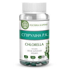 Спіруліна і хлорелла Рослина Карпат 60 капсул