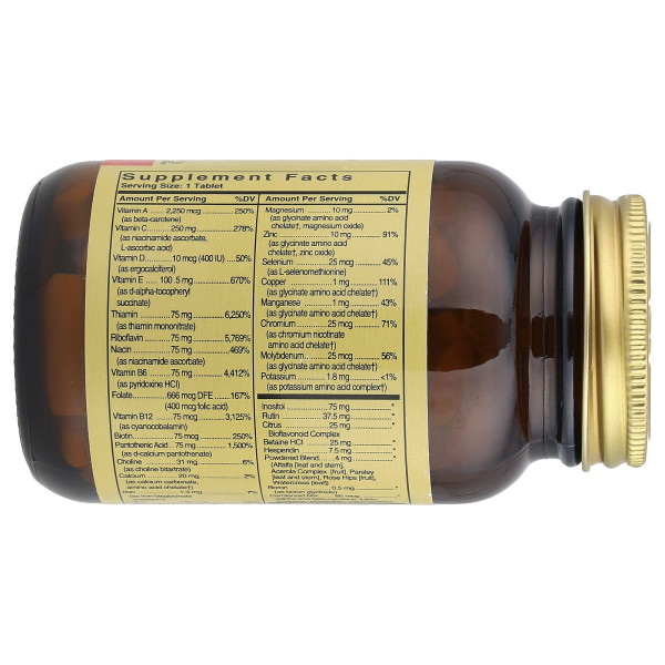 Мультивітаміни Solgar (Formula V VM-75 Multiple Vitamins with Minerals) 60 таблеток