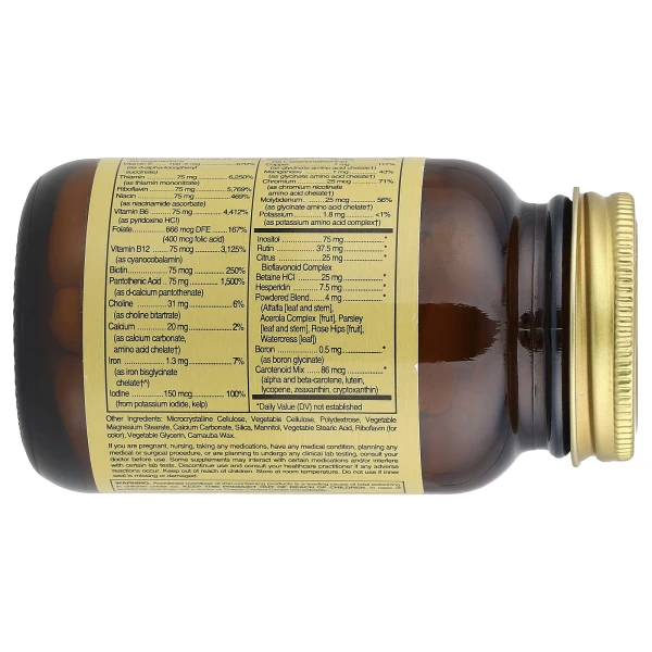 Мультивітаміни Solgar (Formula V VM-75 Multiple Vitamins with Minerals) 60 таблеток