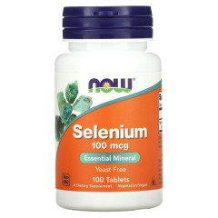 Селен без дріжджів Now Foods (Selenium Yeast free) 100 мкг 100 таблеток