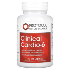 Підтримка здоров'я серцево-судинної системи Protocol for Life Balance (Clinical Cardio-6) 90 рослинних капсул