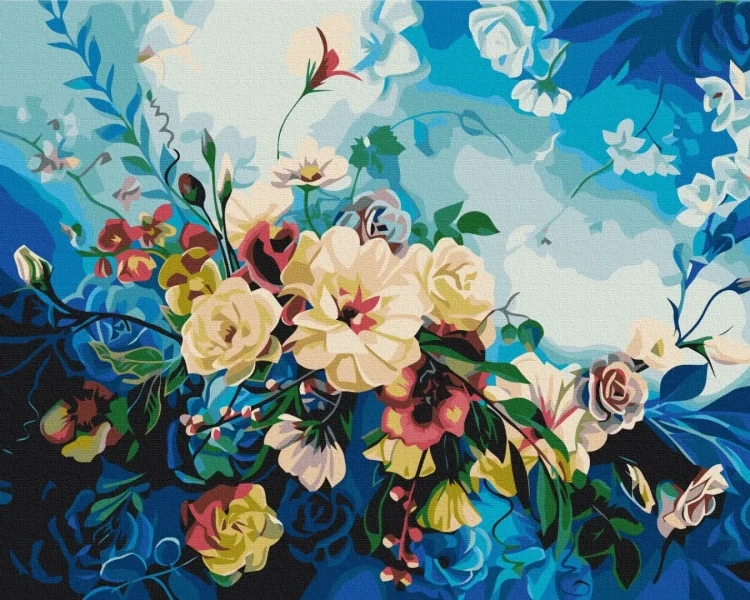 Картина за номерами Квіти блакиті © Anna Steshenko Brushme 40x50