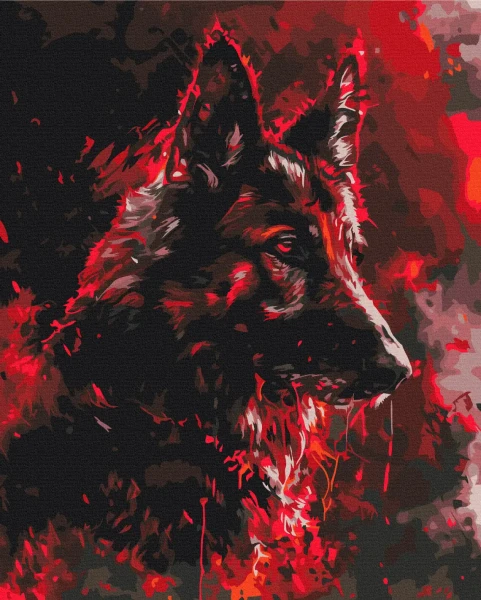 Картина за номерами Рубіновий Вартовий  Brushme 40x50