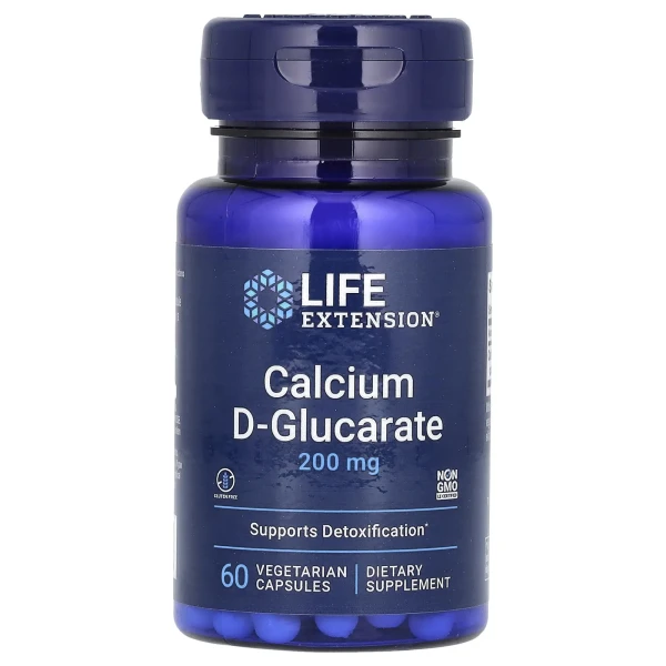 D-глюкарат кальцію Life Extension (Calcium D-glucarate) 200 мг 60 капсул