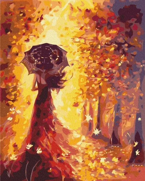 Картина за номерами Золота осінь  Brushme 48x60