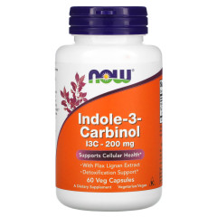 Індол-3-карбінол Now Foods (Indole-3-Carbinol) 200 мг 60 капсул