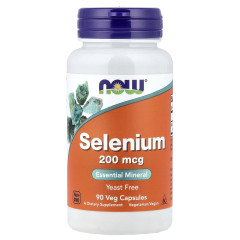 Селен без дріжджів Now Foods (Selenium Yeast free) 200 мкг 90 капсул