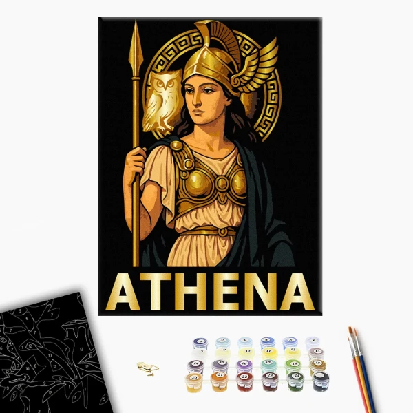 Картина за номерами Афіна 30x40 Brushme