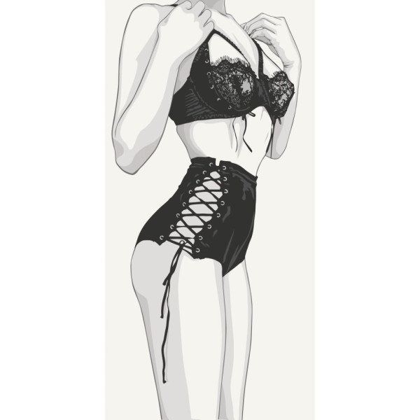 Картина за номерами Відвертий лук 18+ 40x80 см Art Craft
