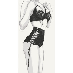 Картина за номерами Відвертий лук 18+ 40x80 см Art Craft