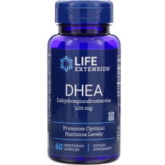 ДГЕА, DHEA, Life Extension, 100 мг, 60 капсул