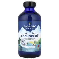 Nordic Naturals, Arctic Cod Liver Oil™, жир печінки арктичної тріски, без ароматизаторів, 237 мл