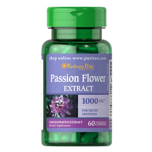 Екстракт пасифлори 1000 мг Puritan's Pride (Passion Flower Extract) 60 капсул