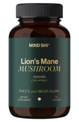 Їжовик гребінчастий 1000 мг Mind Shi (Lion's Mane Mushroom) 60 капсул